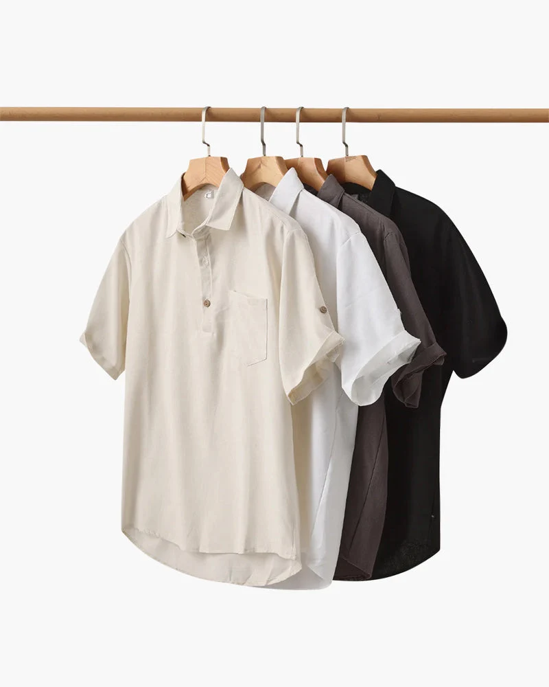 Oversized Linen Polo