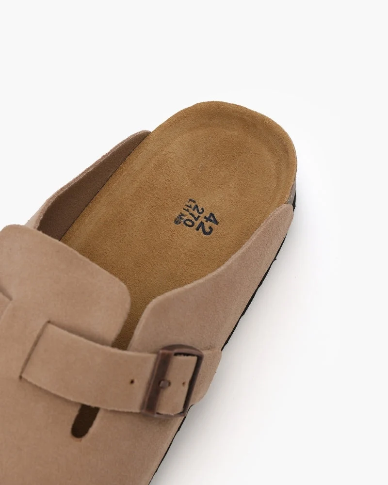 Suede Clogs