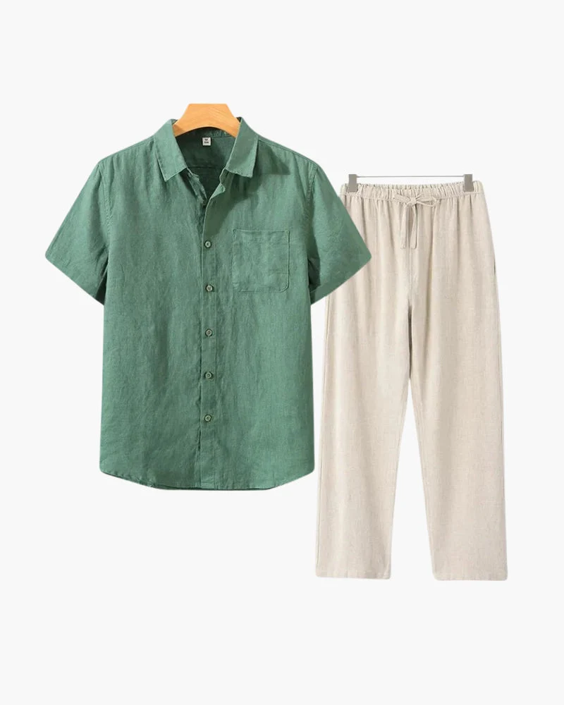 Linen Shirt and Trouser Set