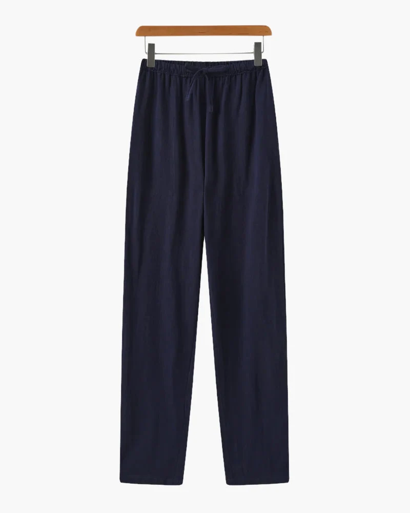 Slim Fit Linen Trousers