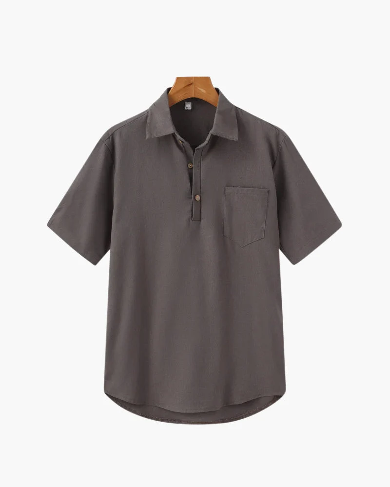 Oversized Linen Polo