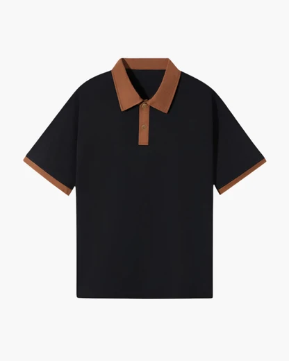 Contrast Collar Polo Shirt