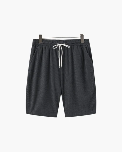 Corduroy Shirt and Shorts Set