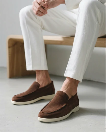 Suede Slip-On Loafers