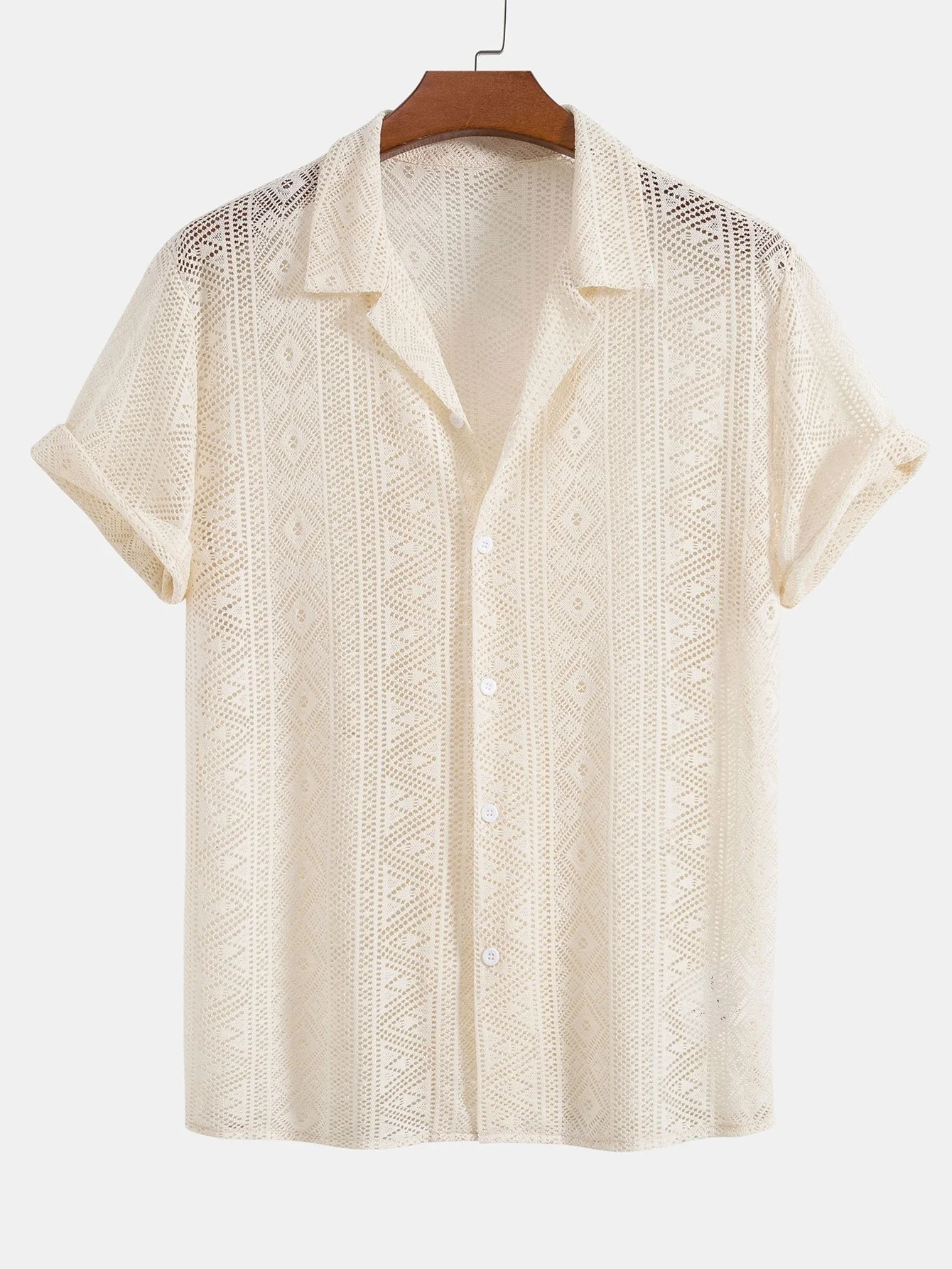 Short Sleeve Textured Polo Set