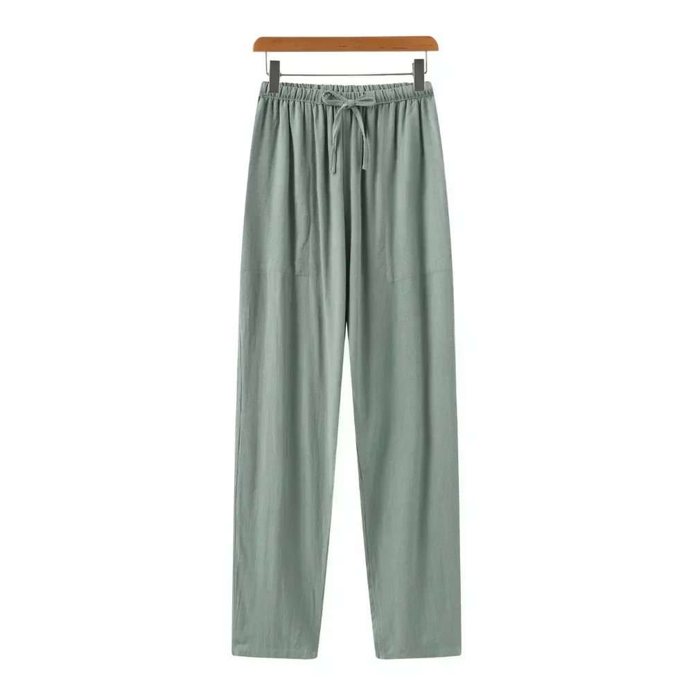 Slim Fit Linen Trousers