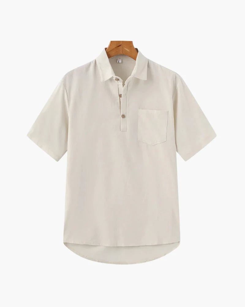 Oversized Linen Polo