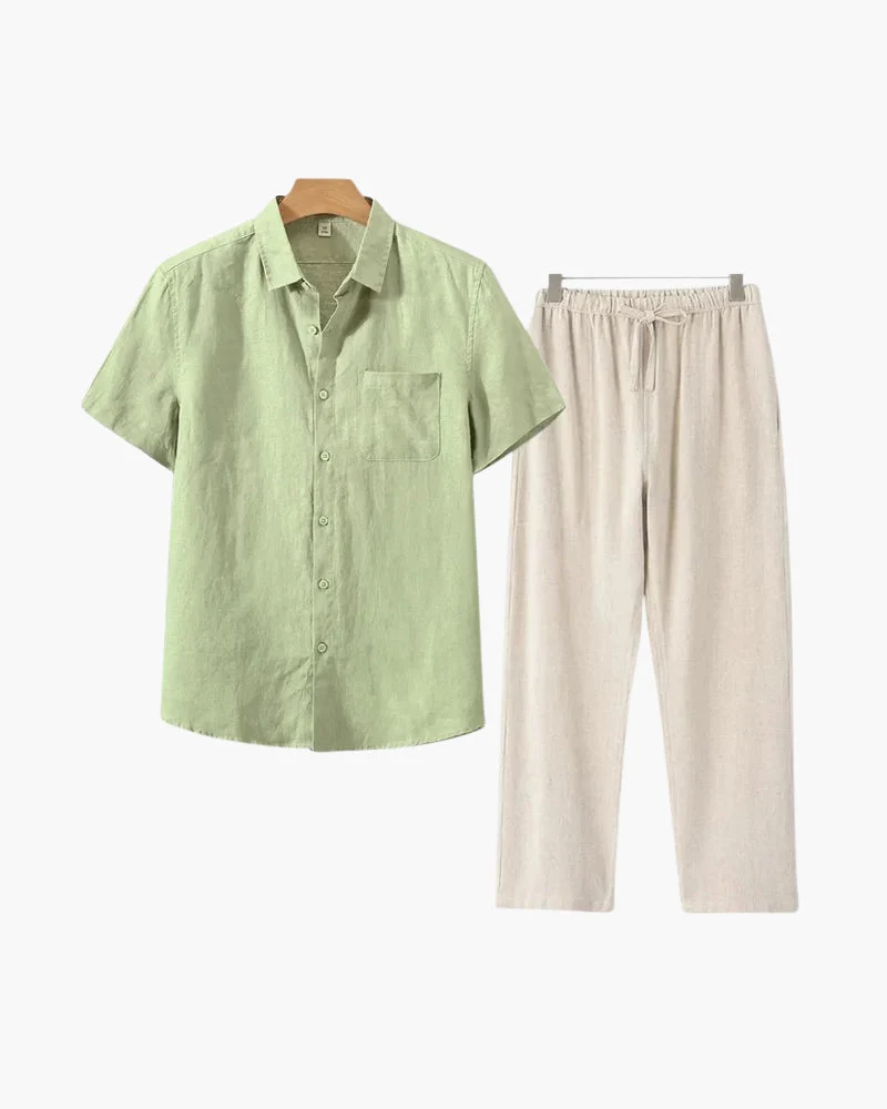Linen Shirt and Trouser Set