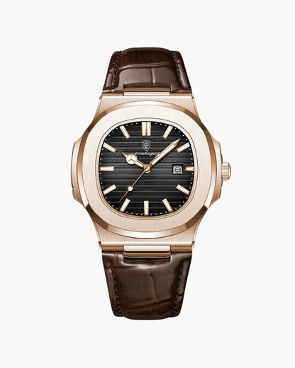 Chronograph Leather Watch