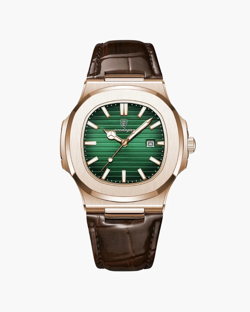 Chronograph Leather Watch