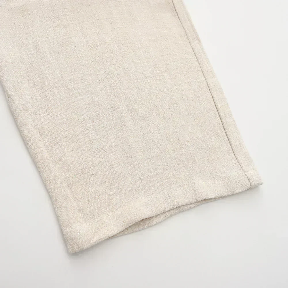 Slim Fit Linen Trousers