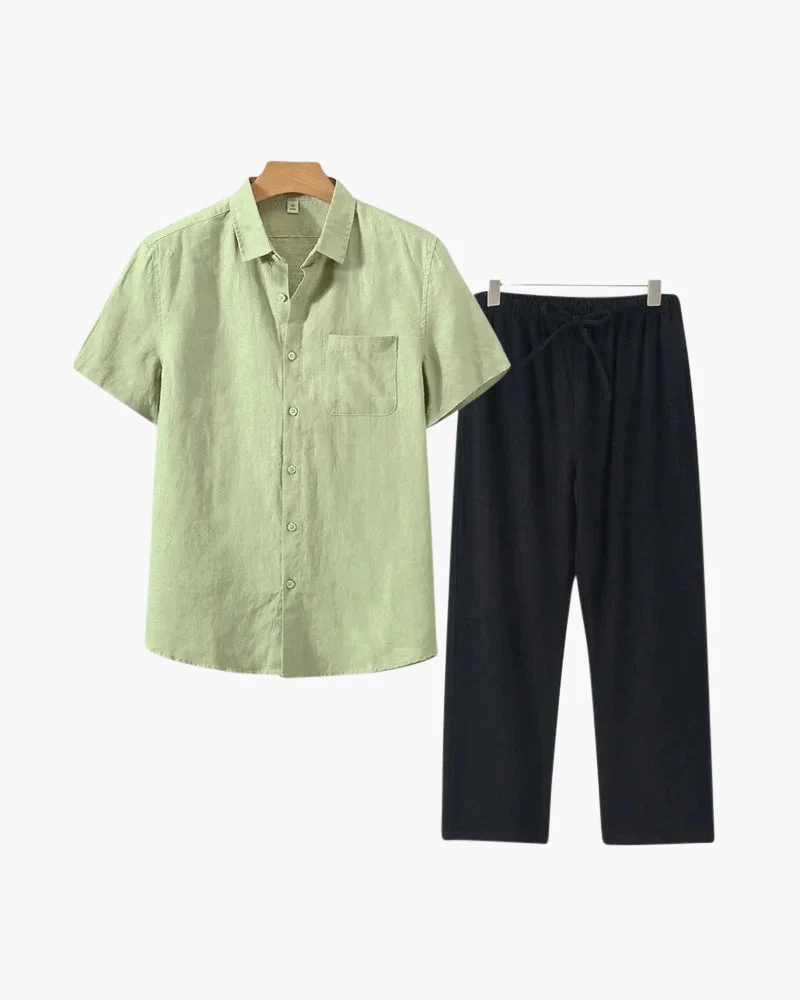 Linen Shirt and Trouser Set
