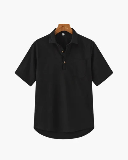 Oversized Linen Polo