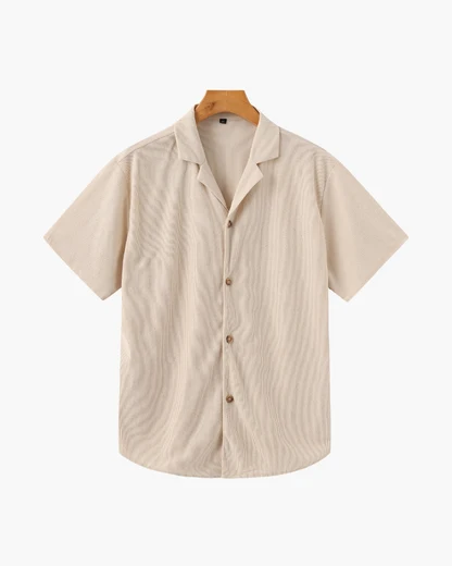 Corduroy Shirt and Shorts Set