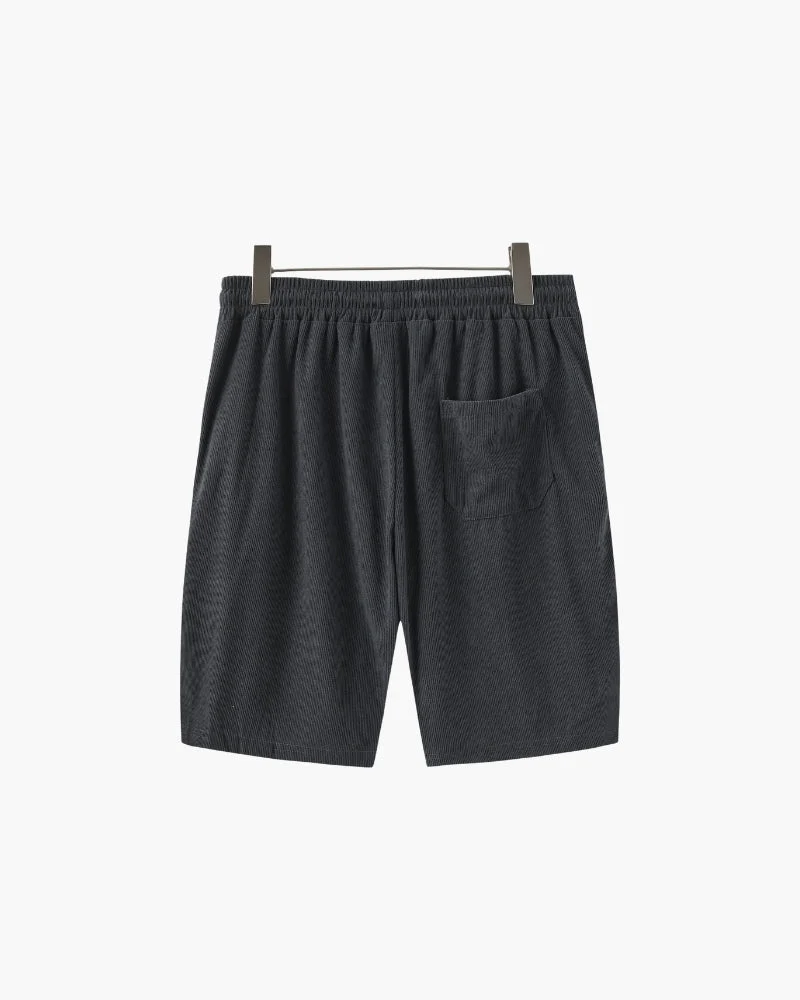 Corduroy Shirt and Shorts Set