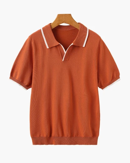 Navy Contrast Trim Polo