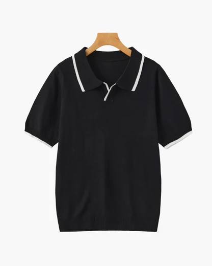 Navy Contrast Trim Polo