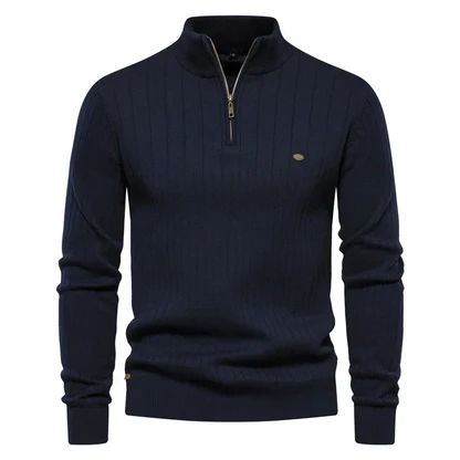 Zip-Up Knit Jumper
