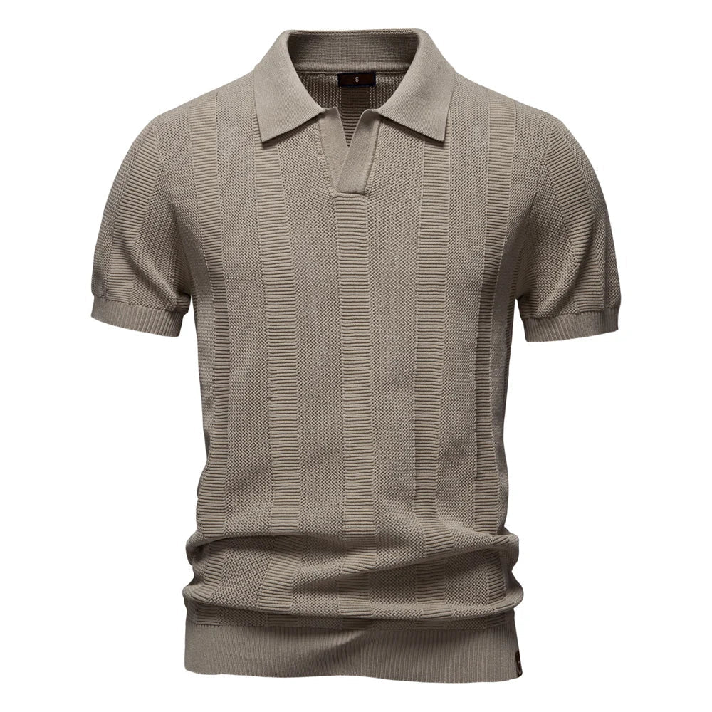 Striped Cotton Polo