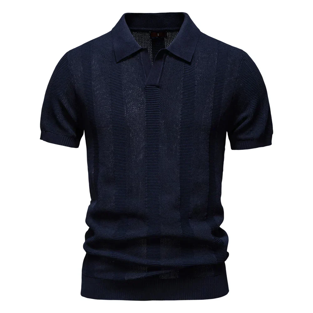 Striped Cotton Polo