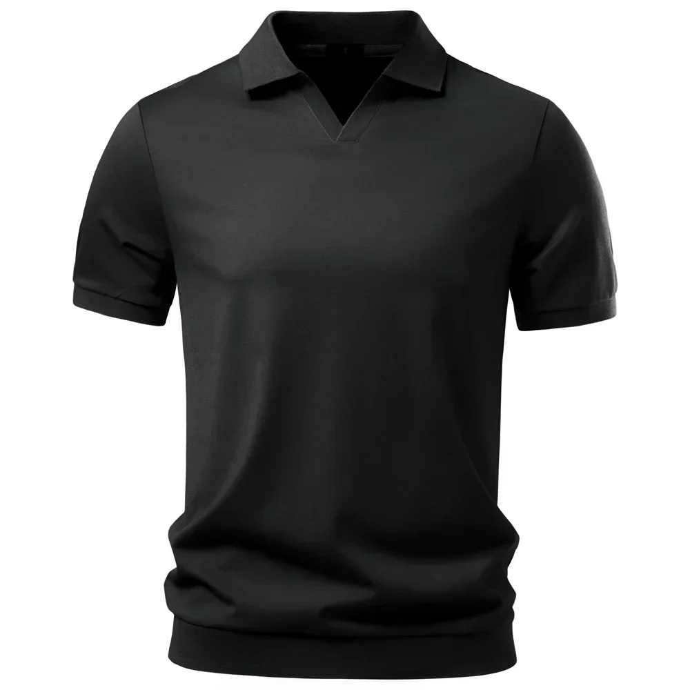 Breathable V-Neck Polo