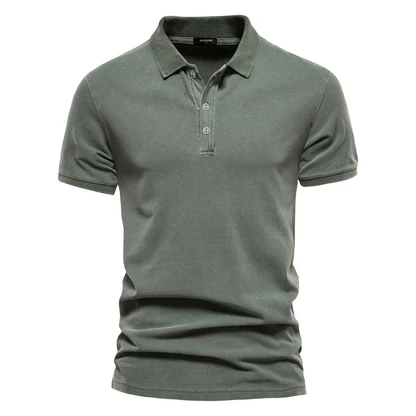 Cotton Button Polo