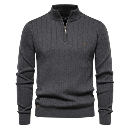 Zip-Up Knit Jumper