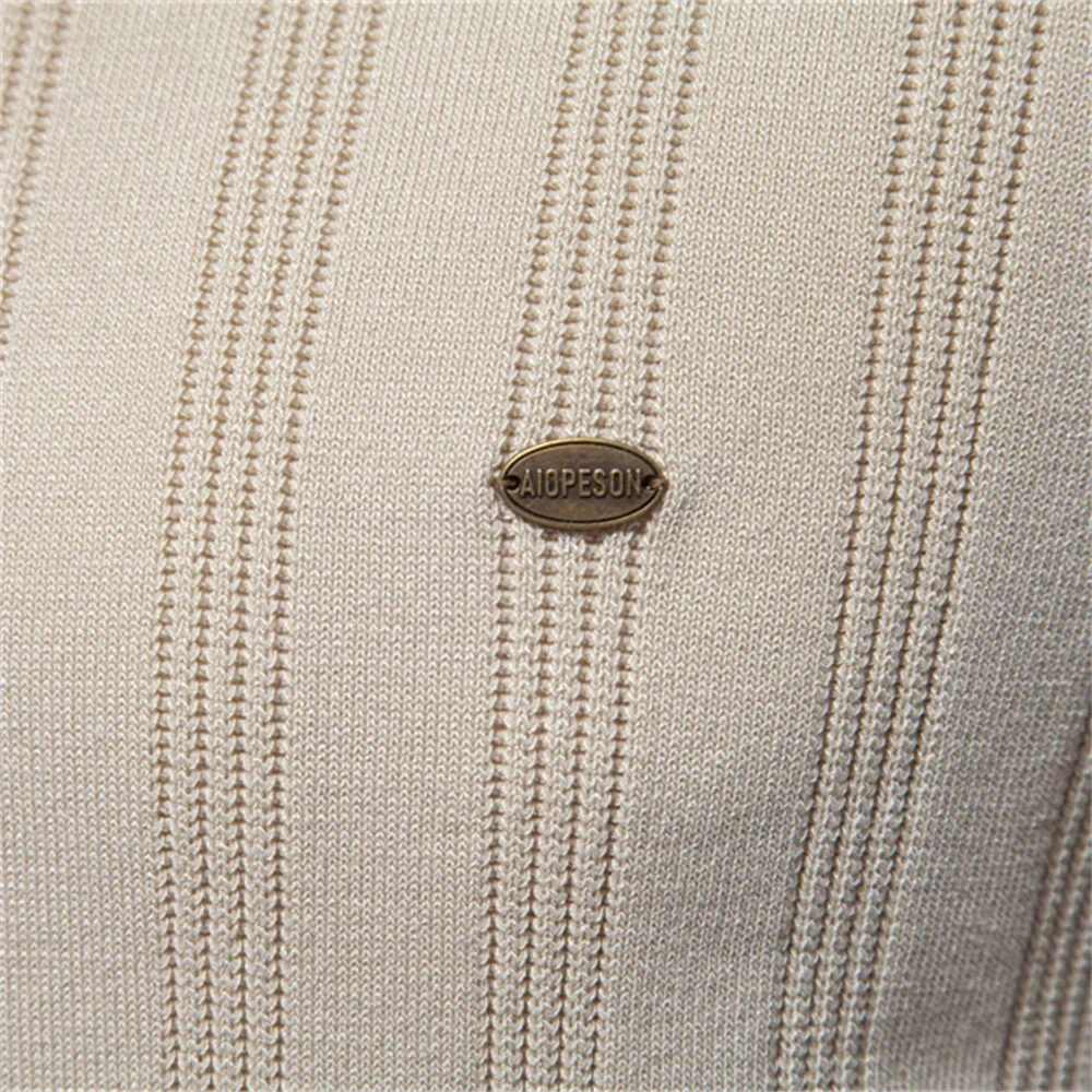 Textured Stripe Polo Shirt