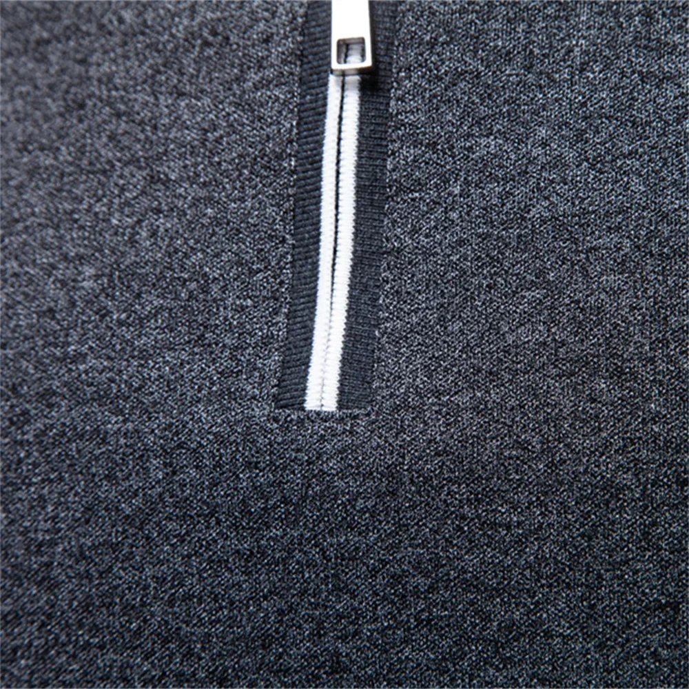 Zip Neck Cotton Polo
