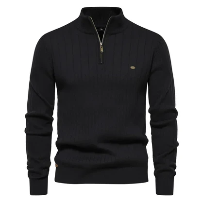 Zip-Up Knit Jumper