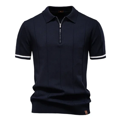 Slim Fit Zip Polo