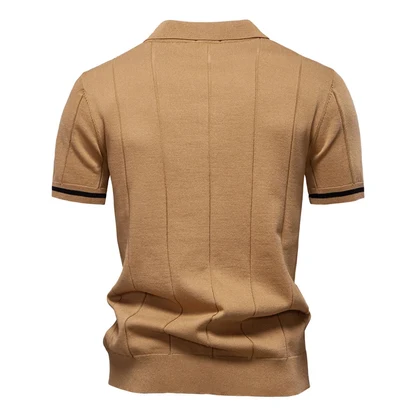 Slim Fit Zip Polo