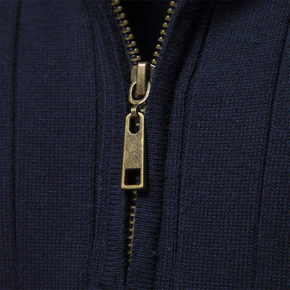 Zip-Up Knit Jumper