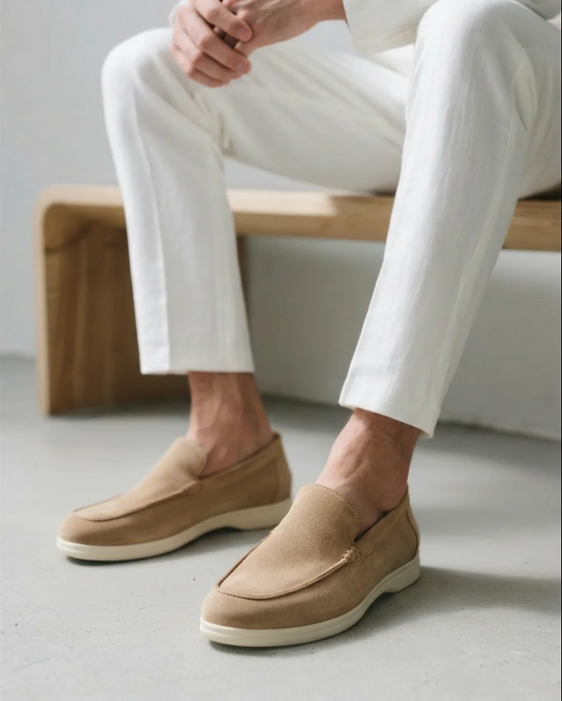 Suede Slip-On Loafers