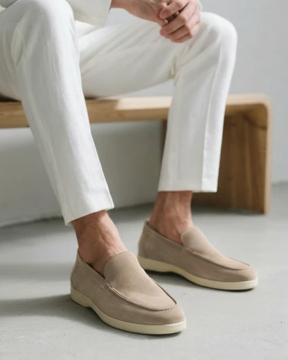 Suede Slip-On Loafers